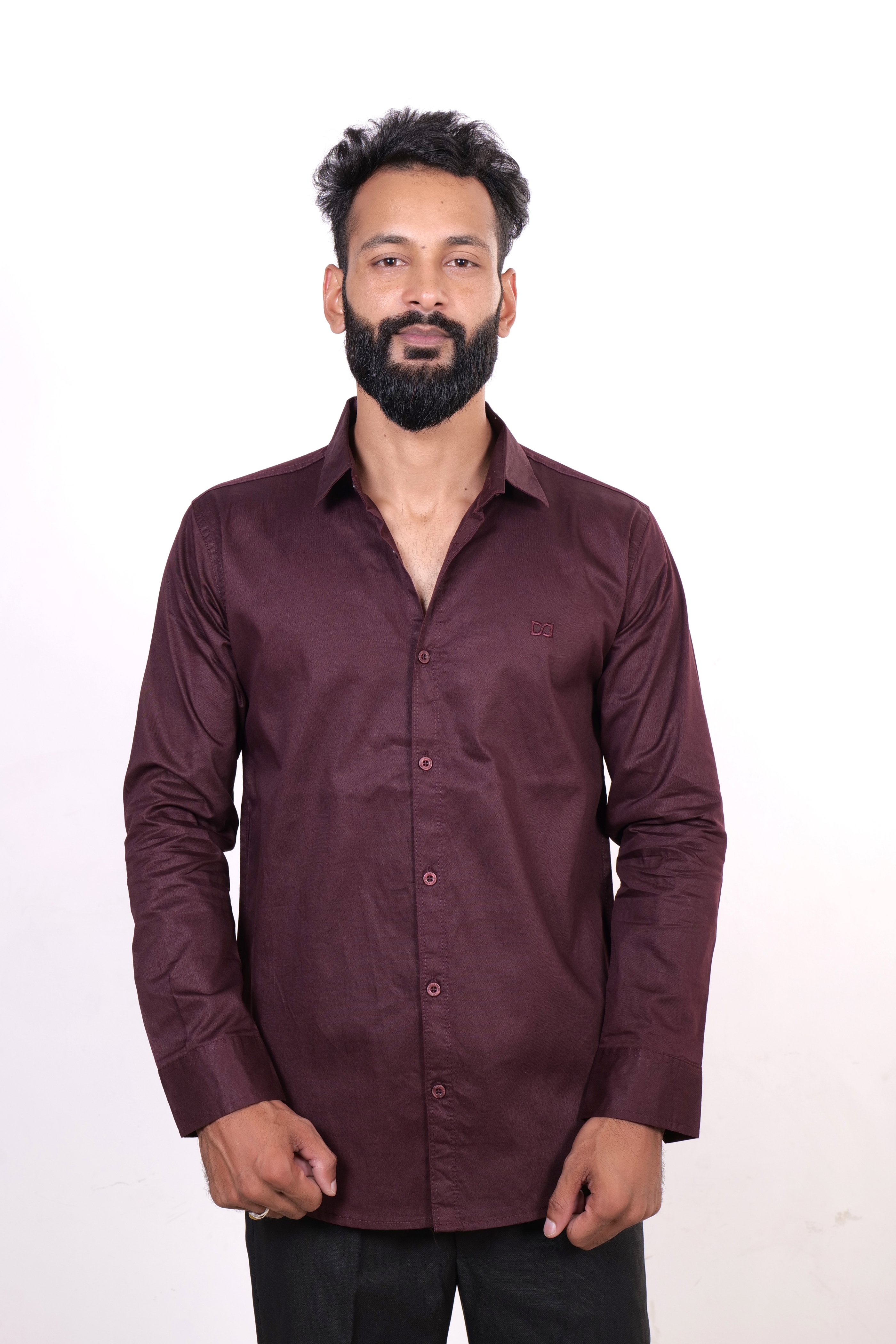 Drapes&Dream Wine Formal Men's Shirt