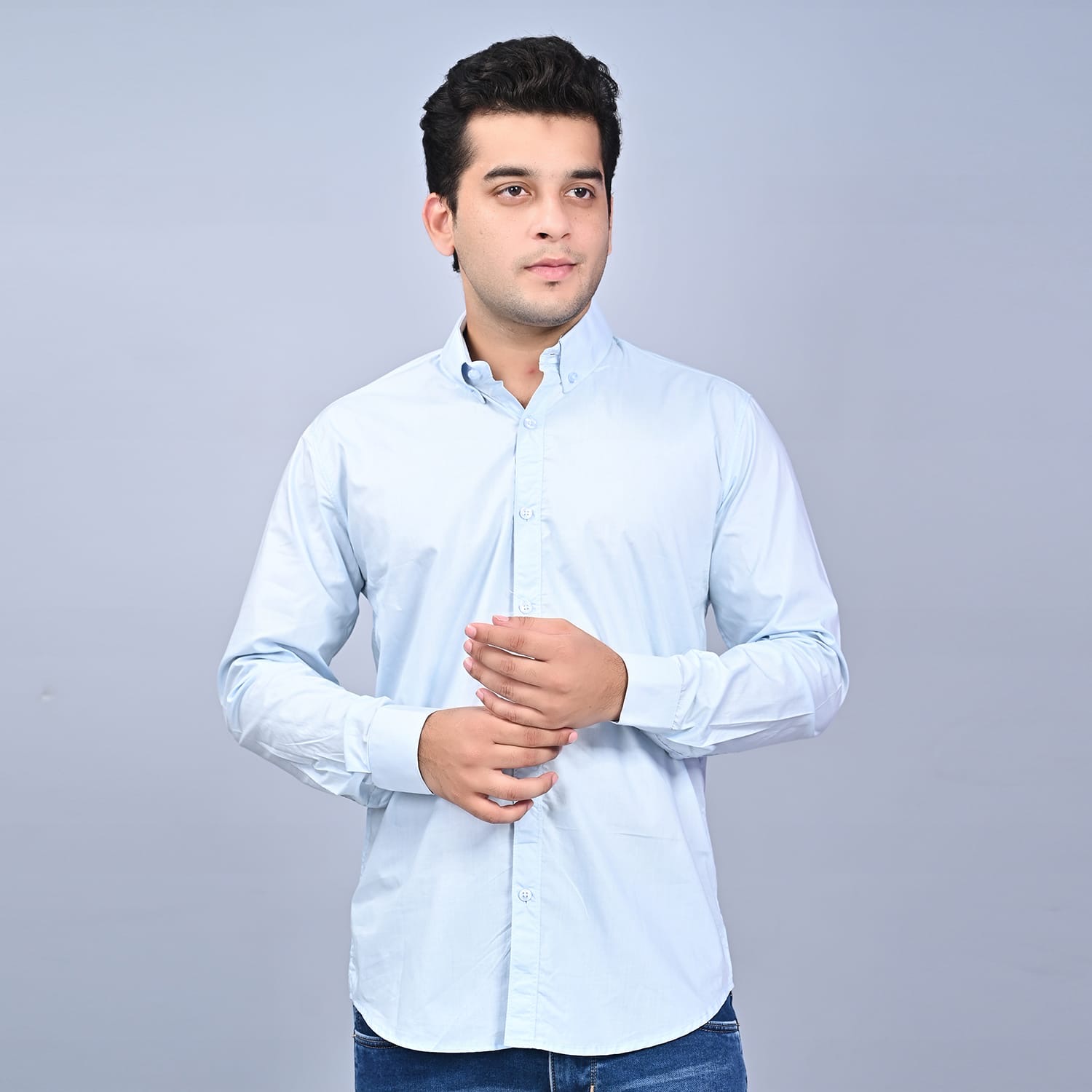 Drapes&Dream Gray Formal Men's Shirt