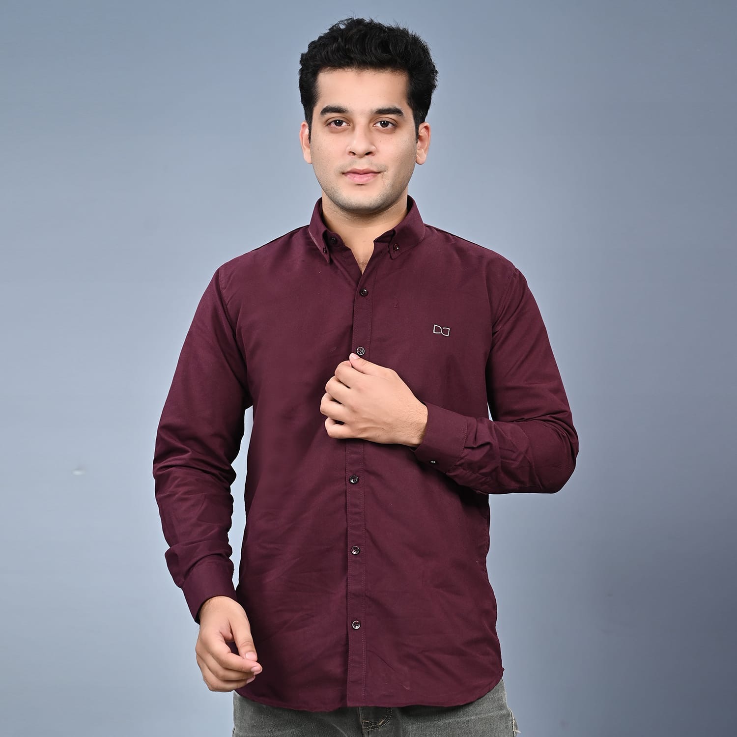 Drapes&Dream Wine Formal Men's Shirt