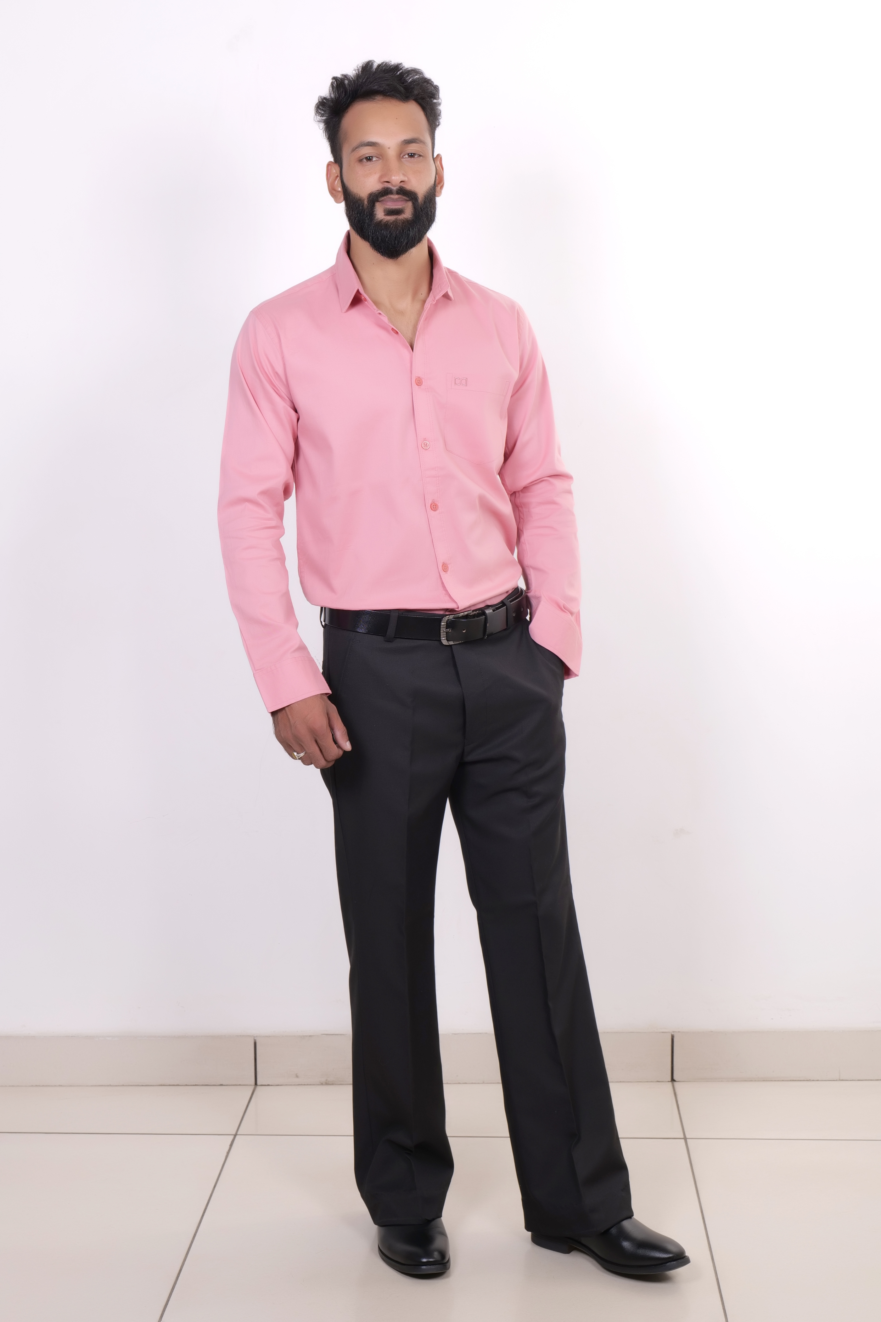 Drapes&Dream Peachy Pink Formal Men's Shirt